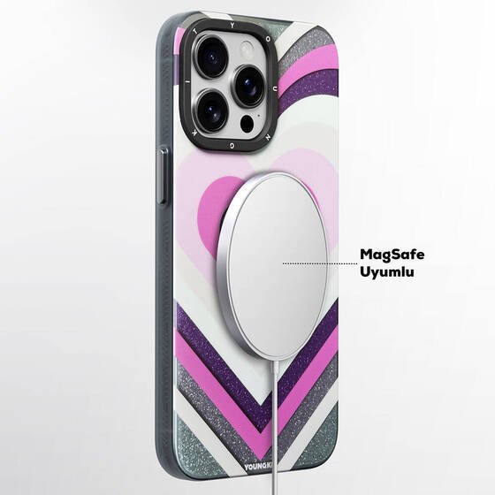 Apple iPhone 14 Pro Max Kılıf Magsafe Şarj Özellikli YoungKit Star Dazzle Serisi Kapak