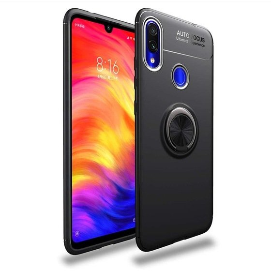 Samsung Galaxy M20 Stantlı Yüzüklü Manyetik Kaliteli Ravel Kılıf