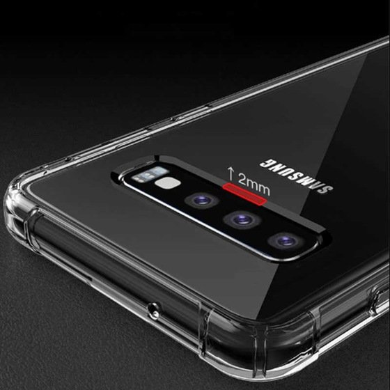 Galaxy S10 Köşeleri Airbagli Anti Shock Tamamen Şeffaf Kılıf