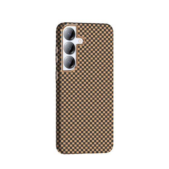 Galaxy S25 Kılıf M-safe Şarj Özellikli Karbon Fiber Görünümlü Gros Kapak
