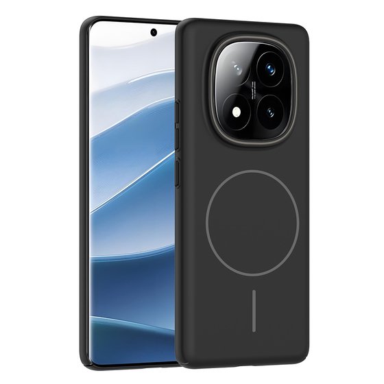 Redmi Note 14 Pro Plus Kılıf Magsafe Şarj Özellikli Kamera Çıkıntılı Ruby Lüx Silikon Kapak