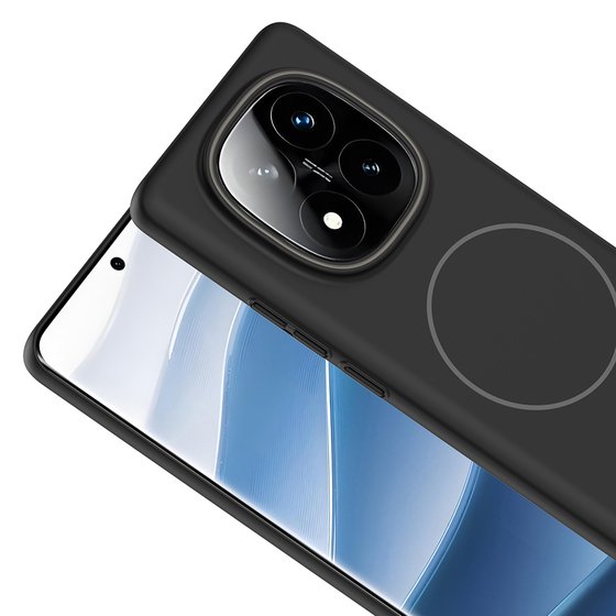 Redmi Note 14 Pro Plus Kılıf Magsafe Şarj Özellikli Kamera Çıkıntılı Ruby Lüx Silikon Kapak