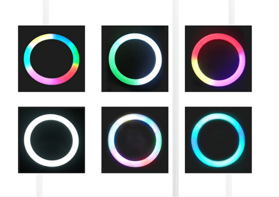 Zore RGB MJ-26 Işıklı Telefon Tutucu 15 Renk Ring Light