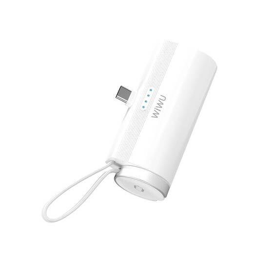 Wiwu Wi-W026 Capsule Serisi 2in1 Mini Taşınabilir Standlı Askılı Type-C PD Powerbank 5000mAh