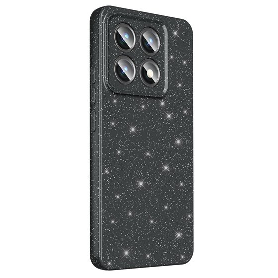 Xiaomi 14T Pro Kılıf Kamera Korumalı Simli Parıltılı Lüks Silikon