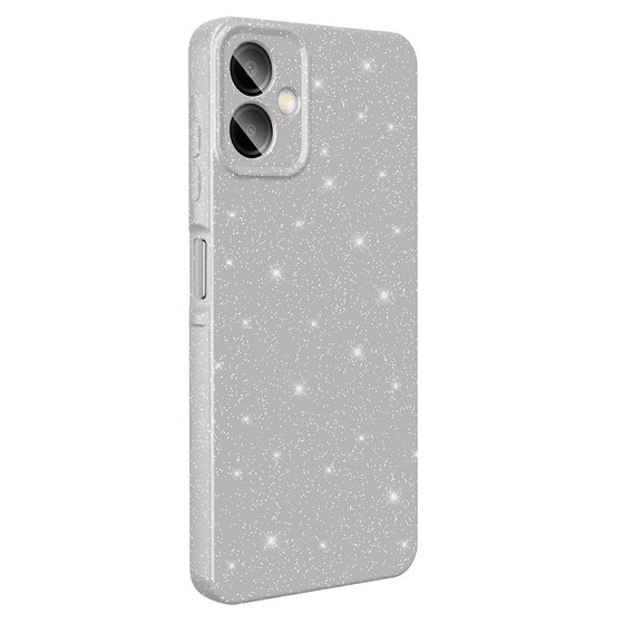 Galaxy A06 Kılıf Kamera Korumalı Simli Parıltılı Lüks Silikon