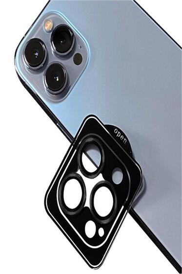 Apple iPhone 11 Pro Uyumlu CL-09 ​​​​Kamera Lens Koruyucu Kolay Takma Aparatlı