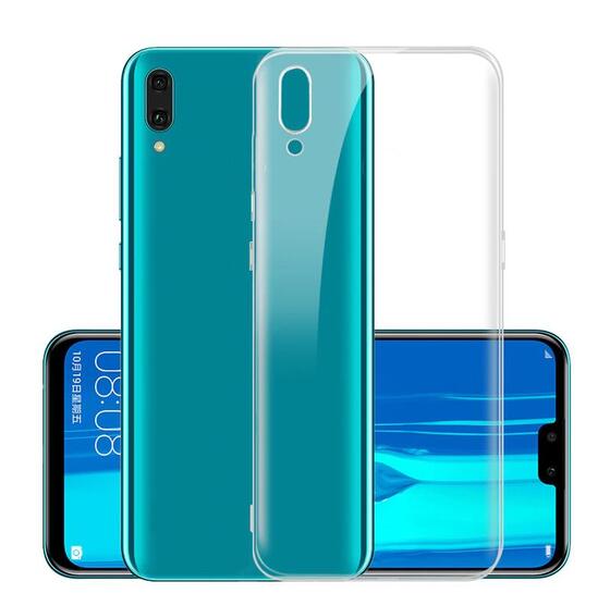 Huawei Y6 2019 Ultra İnce 0.2 mm ve Esnek Şeffaf Silikon Kılıf