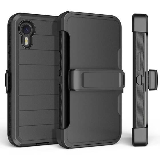 Galaxy XCover7 Pro Kılıf Double Clip 360 Tam Koruma Outdoor Zırh Kapak