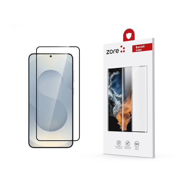 Galaxy S25 Plus Uyumlu Tam Yapışan Eğimli Cam Ekran Koruyucu