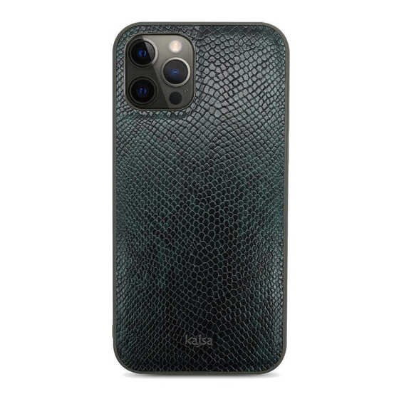 Apple iPhone 12 Pro Max Kılıf Kajsa Glamorous Serisi Snake Pattern Kapak