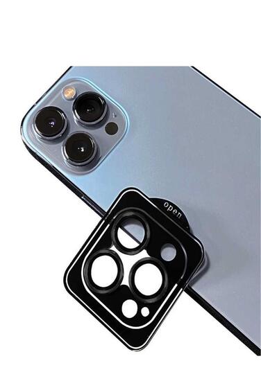 Apple iPhone 14 Pro Uyumlu CL-09 ​​​​Kamera Lens Koruyucu Kolay Takma Aparatlı