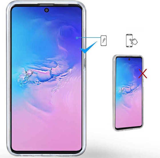 Xiaomi Poco F3 Kılıf  360 Tam Koruma Şeffaf Silikon