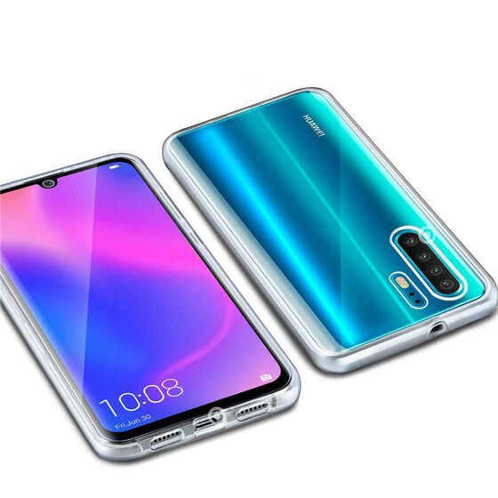 Huawei P30 Pro Kılıf  360 Tam Koruma Şeffaf Silikon