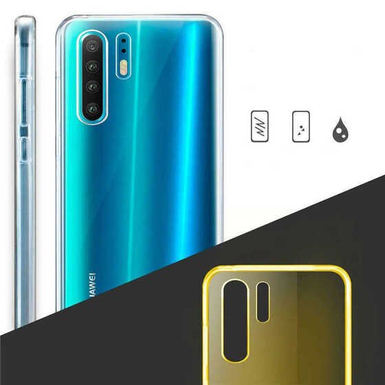 Huawei P30 Pro Kılıf  360 Tam Koruma Şeffaf Silikon