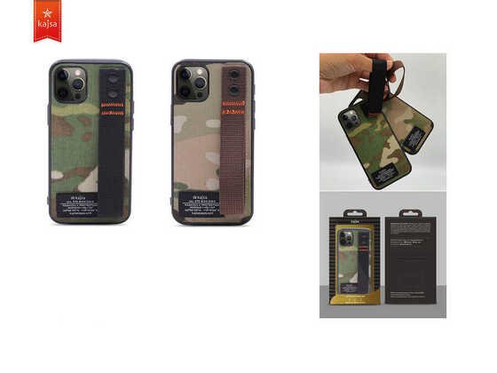 Apple iPhone 12 Pro Max Kılıf Kajsa Cordura Serisi Military Kapak