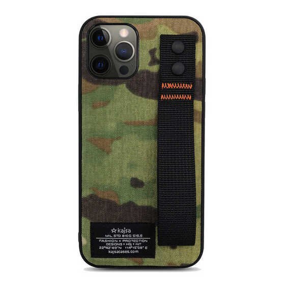 Apple iPhone 12 Pro Max Kılıf Kajsa Cordura Serisi Military Kapak