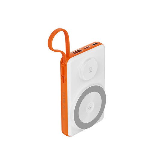 LED Ekranlı Powerbank Akıllı Saat Kablosuz Şarj Özellikli Wiwu Wi-P007 10000mAh 22.5W