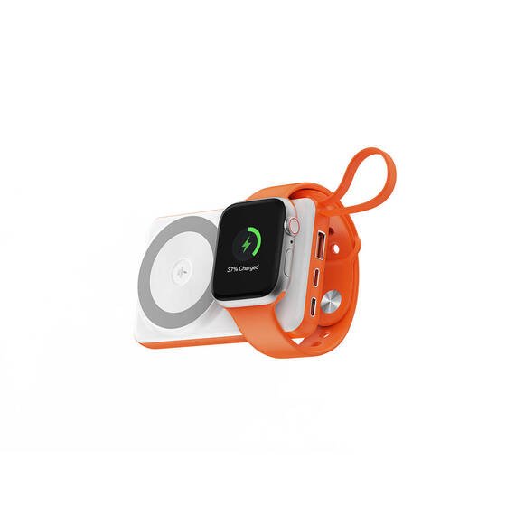 LED Ekranlı Powerbank Akıllı Saat Kablosuz Şarj Özellikli Wiwu Wi-P007 10000mAh 22.5W