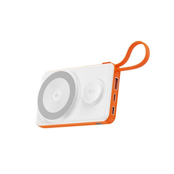 LED Ekranlı Powerbank Akıllı Saat Kablosuz Şarj Özellikli Wiwu Wi-P007 10000mAh 22.5W