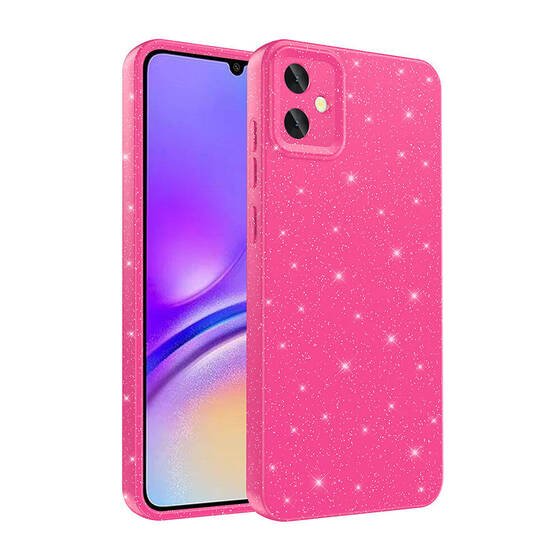 Galaxy A05 Kılıf Kamera Korumalı Simli Parıltılı Lüks Silikon