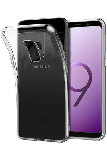 Galaxy S9 Plus Kılıf İnce ve Esnek Şeffaf Süper Silikon