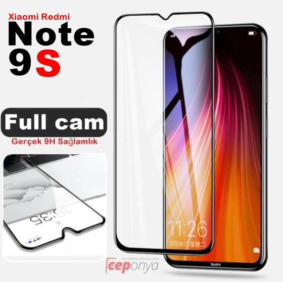 Redmi Note 9S Kenarları Kırılmaya Dayanıklı Cam Ekran Koruyucu