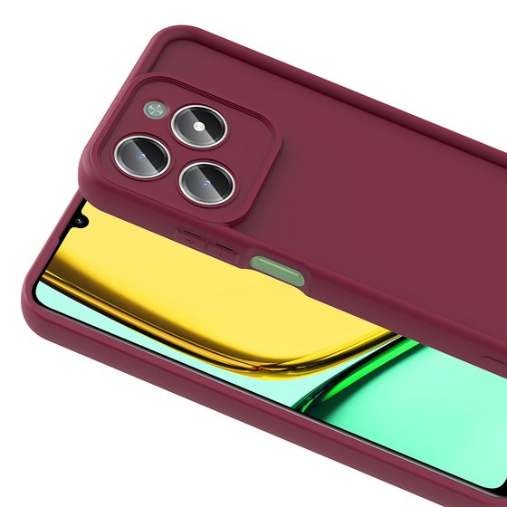 Realme C61 Kılıf Kamera Korumalı Ananas Silikon Kapak