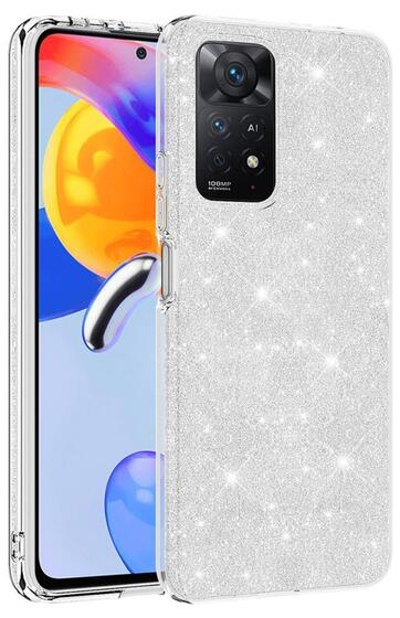 Xiaomi Redmi Note 11 Pro 5G Kılıf Simli Renkli Silikon