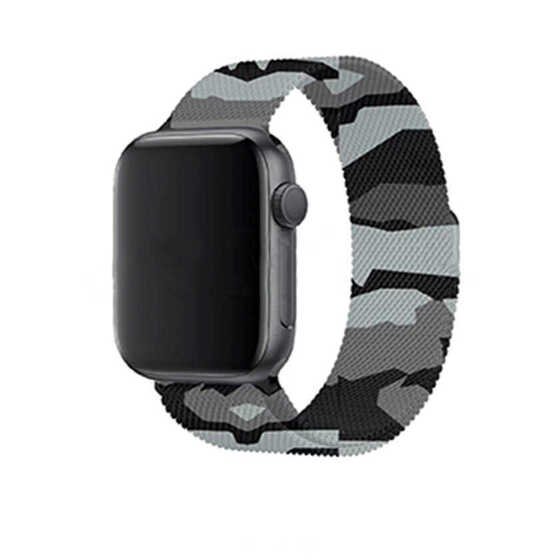 Apple Watch 40mm KRD-40 Tel Örgü İşlemeli Metal Kordon