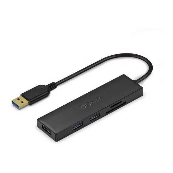 Qgeem QG-UH05 UH05 Type-C Hub 5 in 1 Micro SD + USB 3.0 Çoğaltıcı Adaptör 20 cm