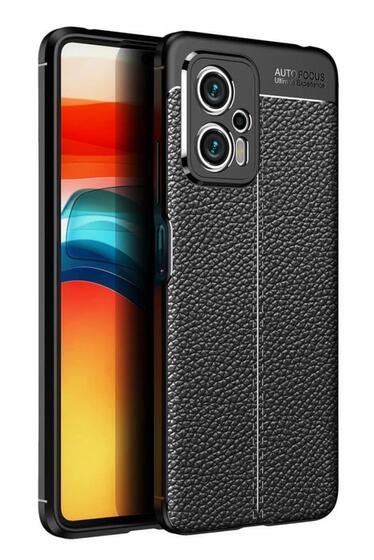 Xiaomi Poco X4 GT Kılıf Deri Desenli Kamera Korumalı Silikon