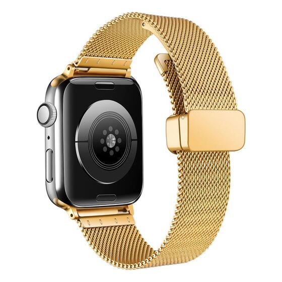 Apple Watch 40mm Uyumlu KRD-85 Metal Otomatik Mekanizmalı Klips Kordon