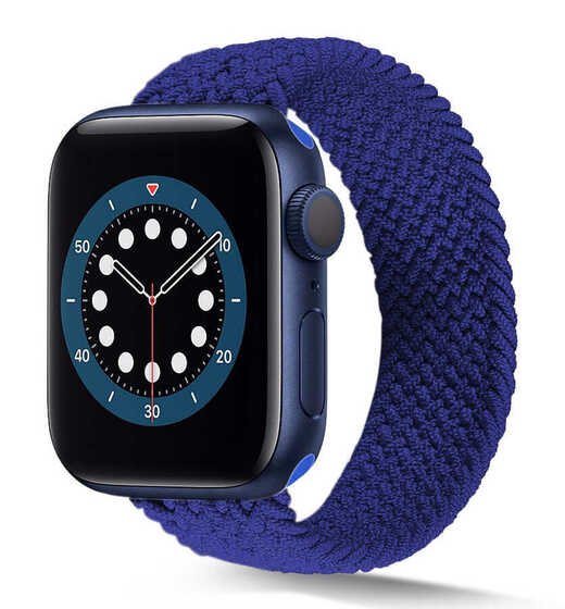 Apple Watch 44mm KRD-38 Hasır Örgü Tek Parça Kordon