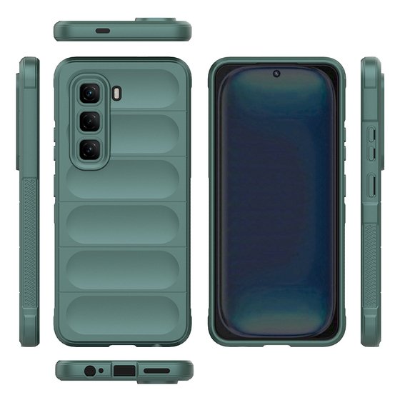 İnfinix Hot 50 Pro 4G Kılıf Esnek TPU Oyuklu Arka Yüzey Tasarımlı Etnik Silikon Kapak