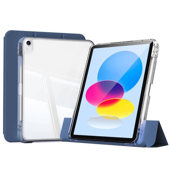 ​Apple iPad 10.9 2022 (10.Nesil) Kılıf Magnetik Ayrılabilen Airbagli Zore Sliding Tablet Kılıfı