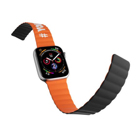 Apple Watch 42mm Kordon Youngkit Classical Magnetik Tak Çıkar Silikon Strap Kayış