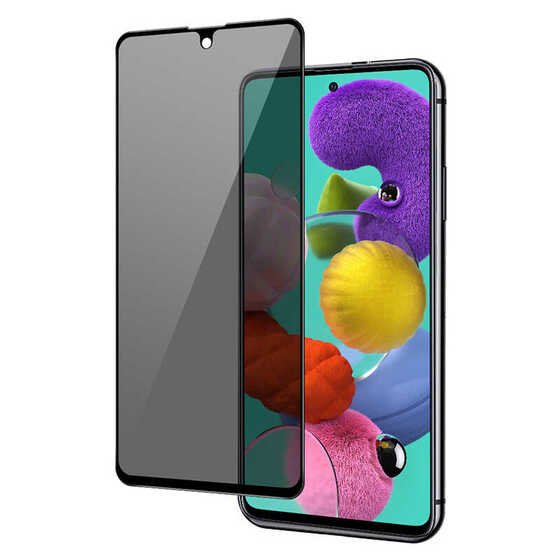 Xiaomi Redmi Note 9S 5D Privacy Temperli Hayalet Ekran Koruyucu