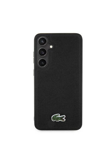 Galaxy S24 Plus  Uyumlu Kılıf Lacoste Lisanslı PU Pike Desenli Arka Yüzey İkonik