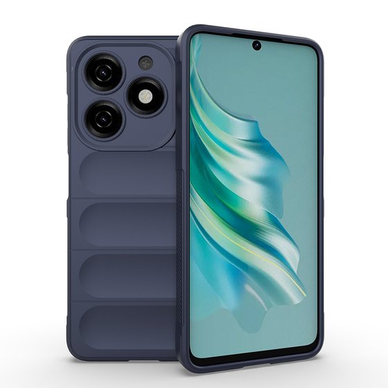 Tecno Spark 20/20C Kılıf Esnek TPU Oyuklu Arka Yüzey Tasarımlı Etnik Silikon Kapak