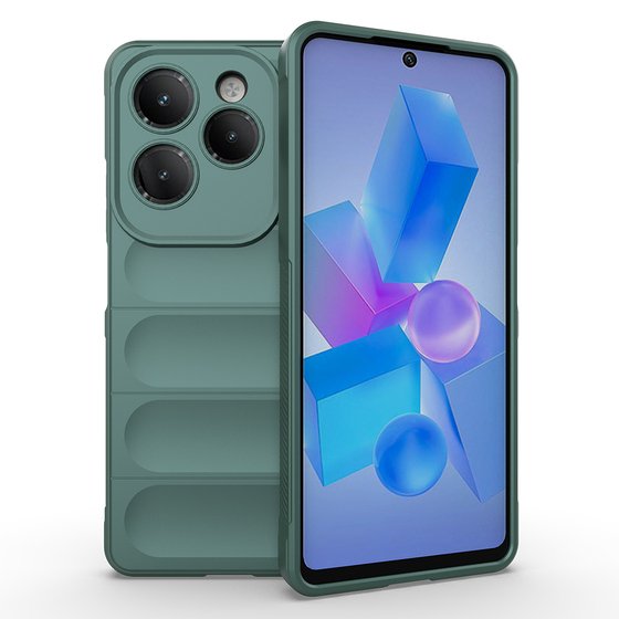 İnfinix Hot 40 Pro Kılıf Esnek TPU Oyuklu Arka Yüzey Tasarımlı Etnik Silikon Kapak