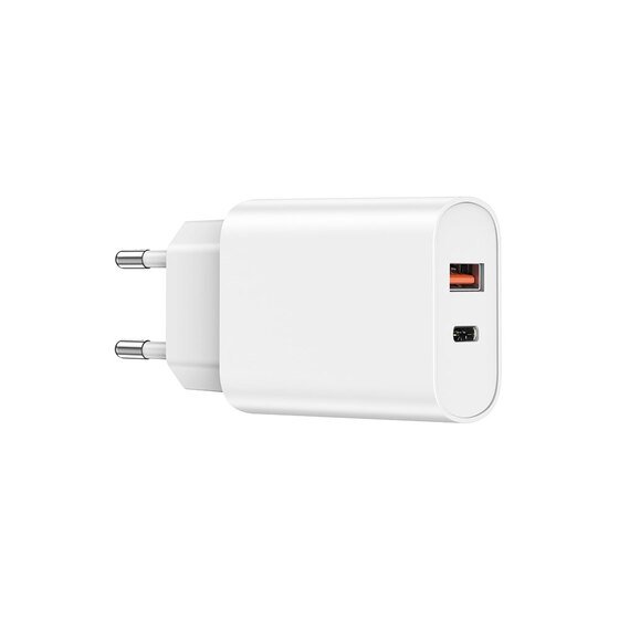 20W Type-c Usb Şarj Seti Wiwu Wi-U002 QC Hızlı Şarj Başlığı Adaptörü Type-c to Usb-A