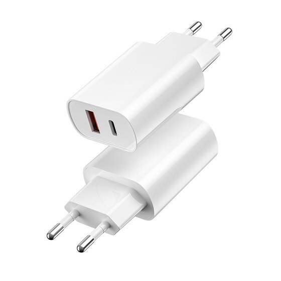 20W Type-c Usb Şarj Seti Wiwu Wi-U002 QC Hızlı Şarj Başlığı Adaptörü Type-c to Usb-A