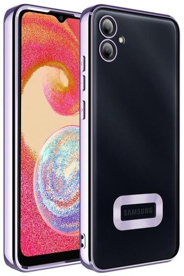 Galaxy A04E Kılıf Köşeleri Renkli Şeffaf Kamera Korumalı Silikon Luxury Kapak