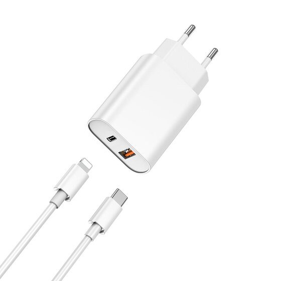 20W iPhone Hızlı Şarj Seti Wiwu Wi-U002 Type-C to Lightning  PD Kablolu Şarj Seti