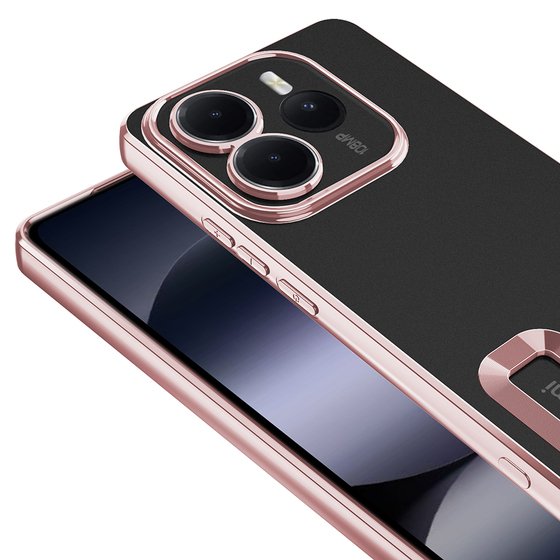 Redmi Note 14 5G Kılıf Köşeleri Renkli Şeffaf Kamera Korumalı Silikon Luxury Kapak