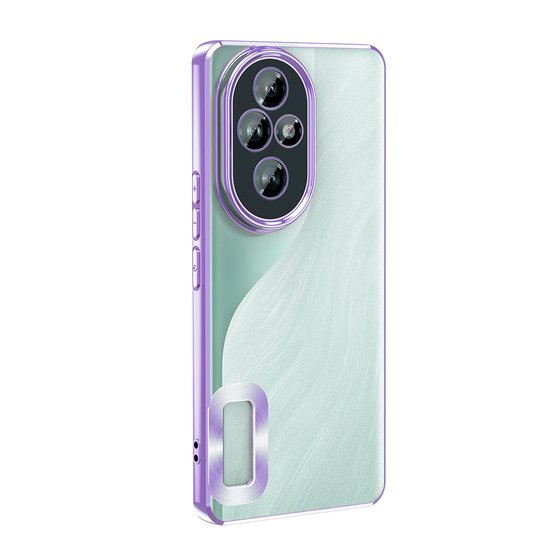 Honor 200 Kılıf Köşeleri Renkli Şeffaf Kamera Korumalı Silikon Luxury Kapak