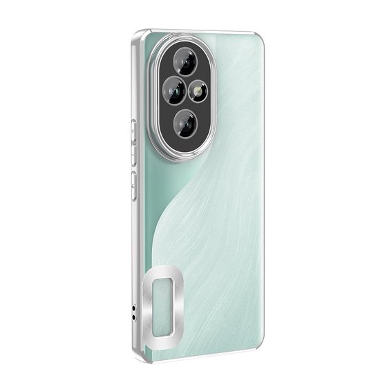 Honor 200 Pro Kılıf Köşeleri Renkli Şeffaf Kamera Korumalı Silikon Luxury Kapak