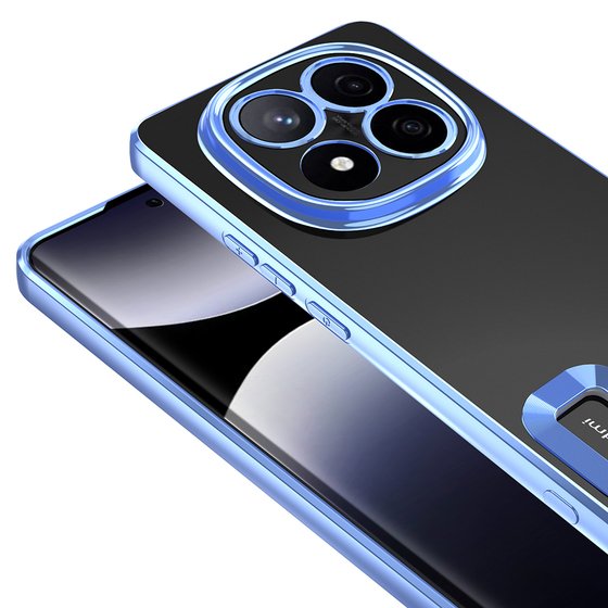 Redmi Note 14 Pro 5G Kılıf Köşeleri Renkli Şeffaf Kamera Korumalı Silikon Luxury Kapak