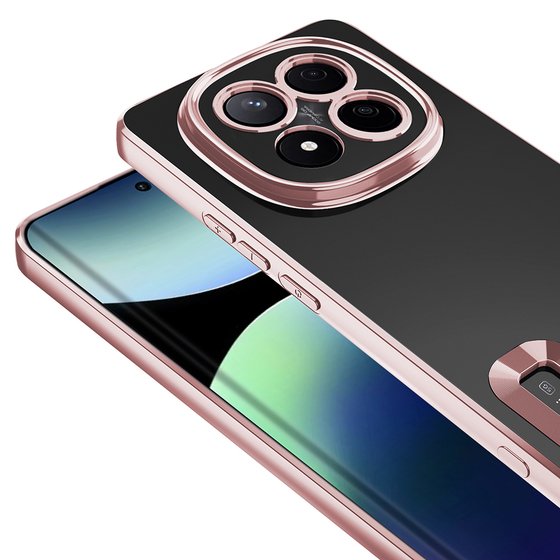 Redmi Note 14 Pro Plus Kılıf Köşeleri Renkli Şeffaf Kamera Korumalı Silikon Luxury Kapak
